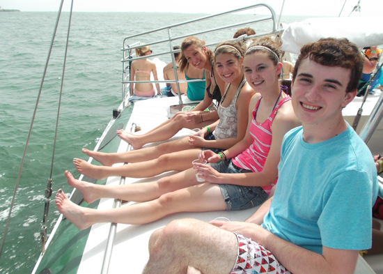 Kids on a Sailboat