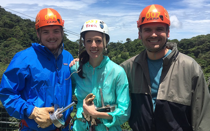 ziplining crew