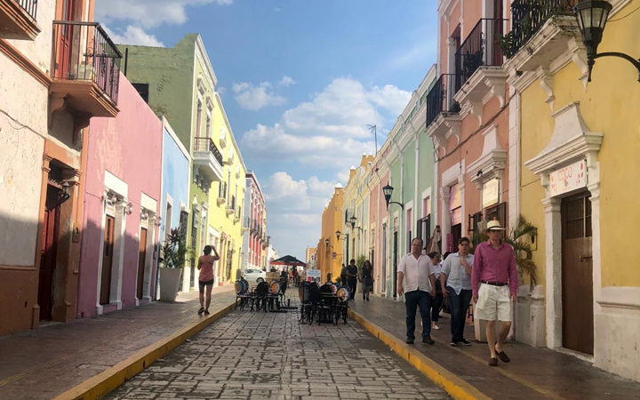 Colorful street scene