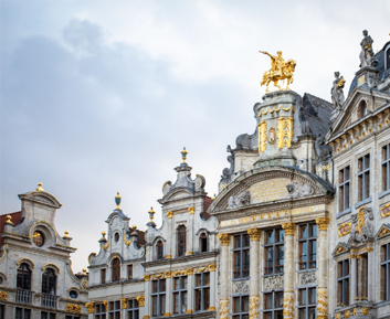 City buildings in Belgium