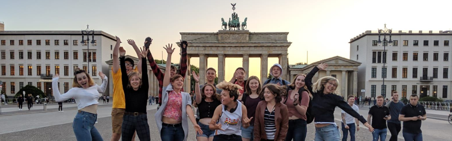 Kids at the Brandenburg Gate