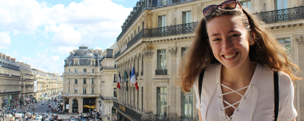 Girl on balcony