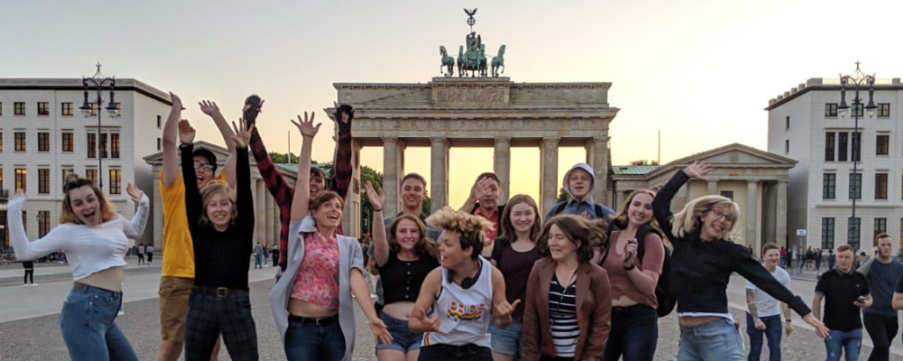 Kids at the Brandenburg Gate