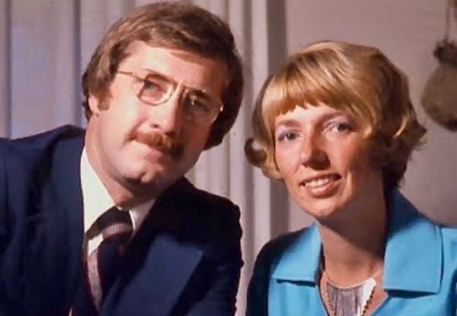 Man and Woman smiling