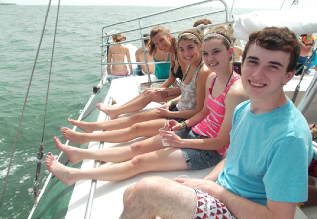 Kids on a Sailboat