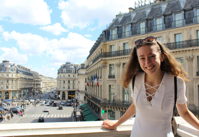 Girl on Balcony