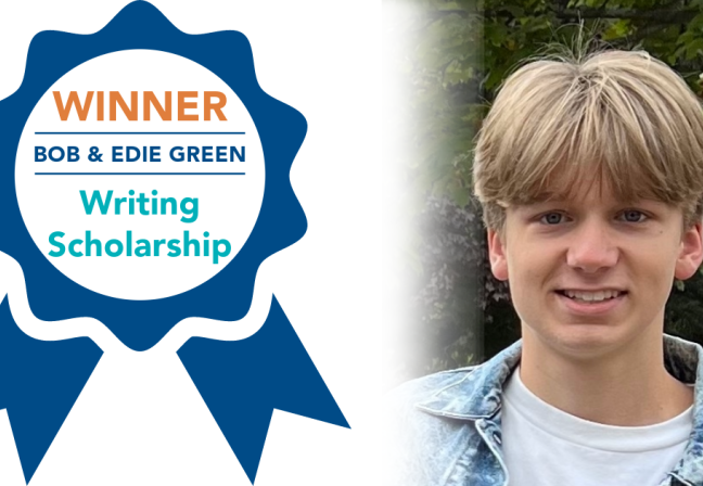 Micah S. Bob & Edie Green Writing Scholarship winner