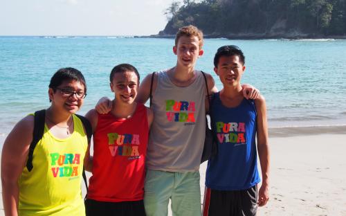 4 Boys On Beach In Costa Rica