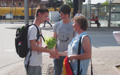 Boy Meets Host Family