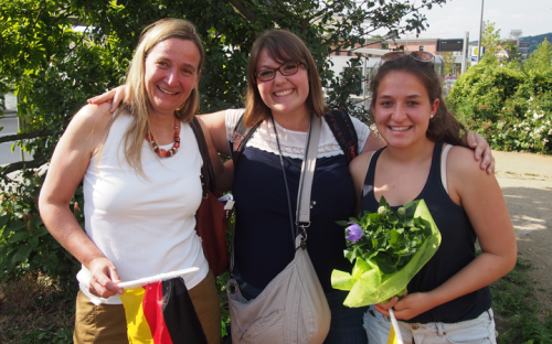 Student with host family