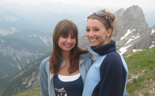 Girls in Alps