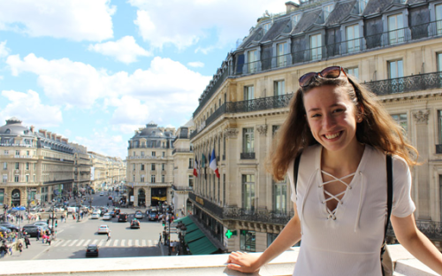 Girl on Balcony