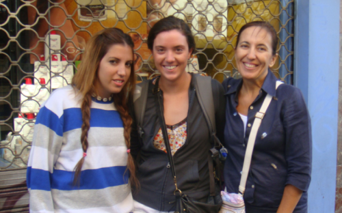 Student with host family