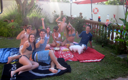 Student pool party