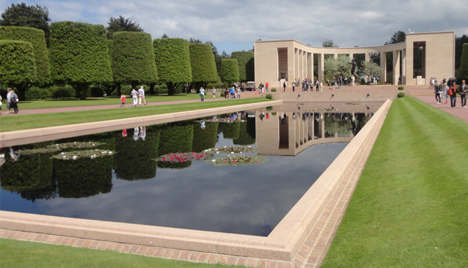 Normandy reflecting pool