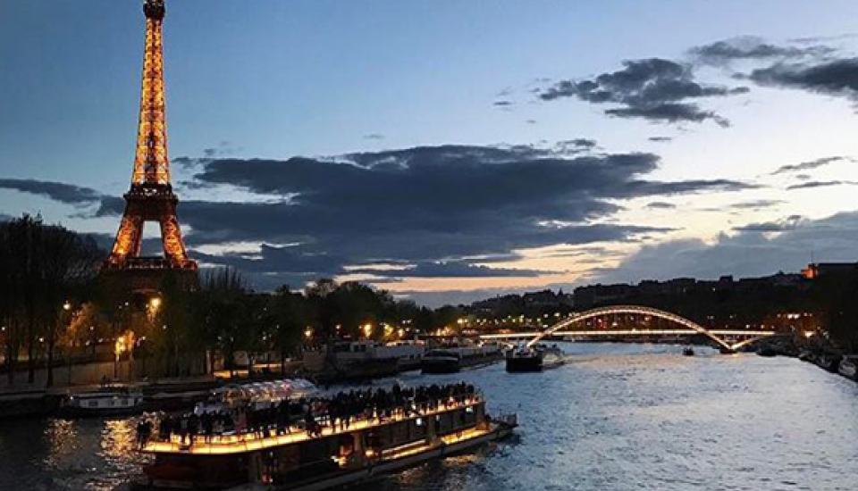 Bateau Mouche river cruise at night