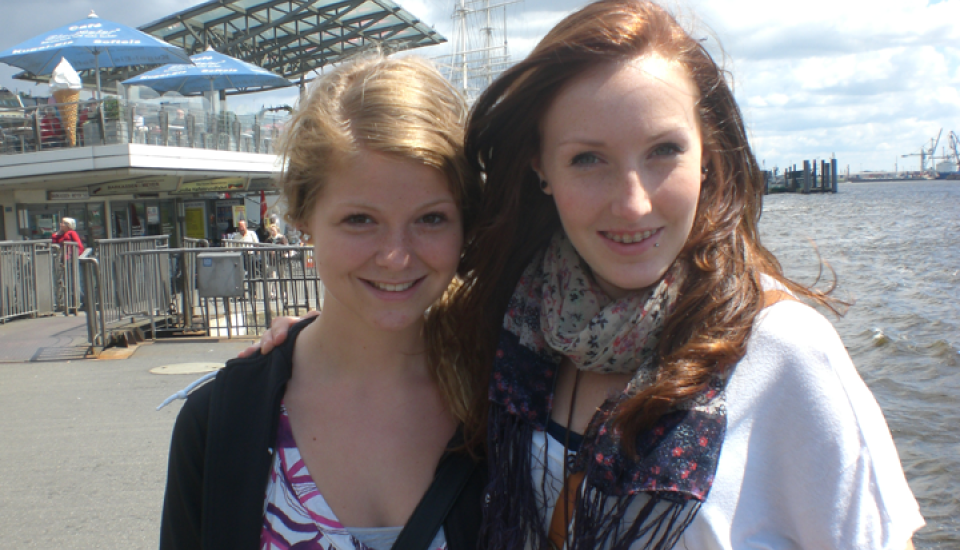 Student with host sister