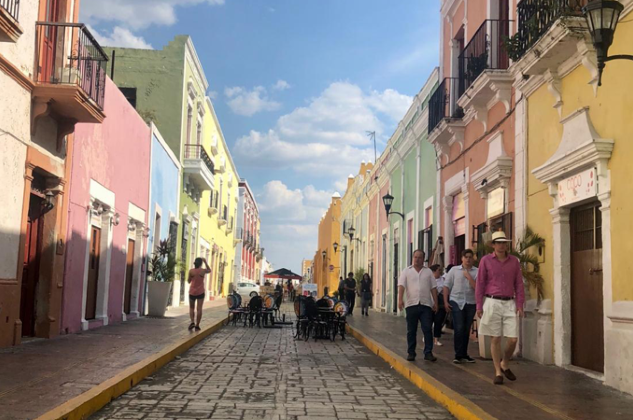 Colorful street scene