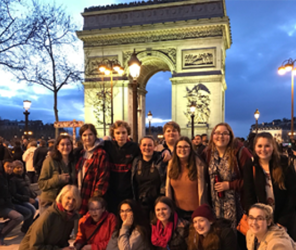 Group by Arc de Triomphe