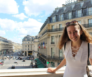 Girl on Balcony