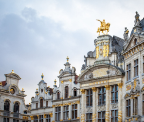 City buildings in Belgium