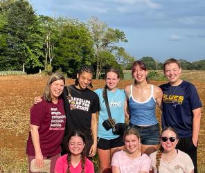 Teacher and students in CR